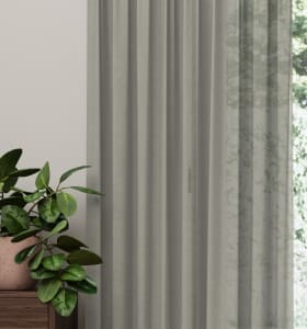 Voile Parijs Warmgrijs detail