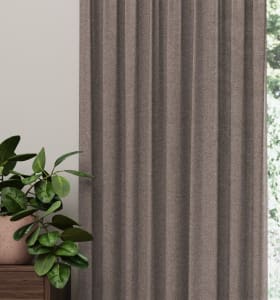 Gordijn Lena Taupe detail