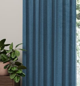 Gordijn Lena Blauw detail