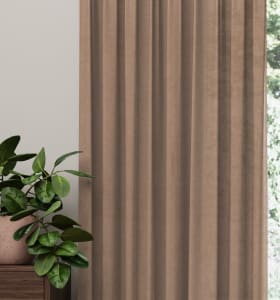 Gordijn Nora Taupe detail