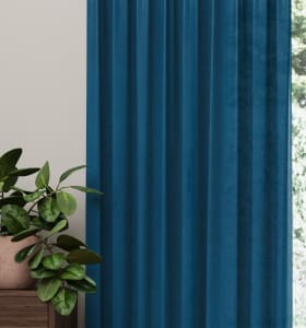 Gordijn Nora Blauw detail