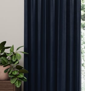 Gordijn Mettle Donkerblauw detail