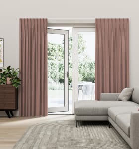 100% Verduisterend Velours Oudroze