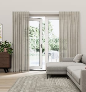 Inbetween Cross Taupe (Semi-Transparant)